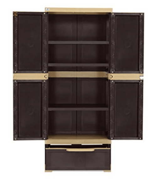 Nilkamal Freedom FMDR1B with Drawer Plastic Cabinet for Storage| Space & Clothes Organizer| Crockery Shelves| Wardrobe| Living Room| Adult & Kids| Multipurpose for Home Kitchen & Office - Image 2
